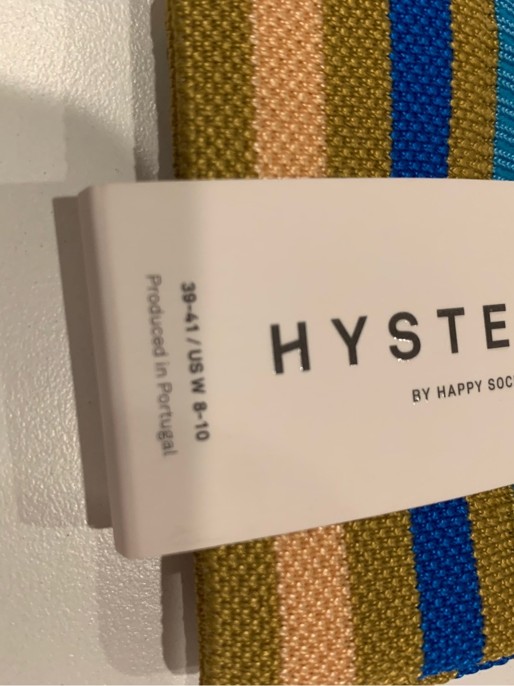 Hysteria by Happy Socks Teal Orange Colorblock Socks NWT
